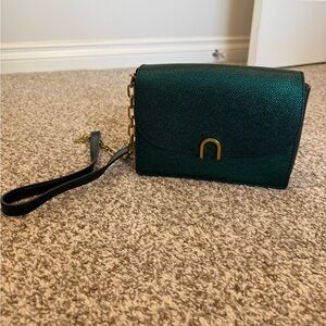 Fossil Green Pebbled Handbag